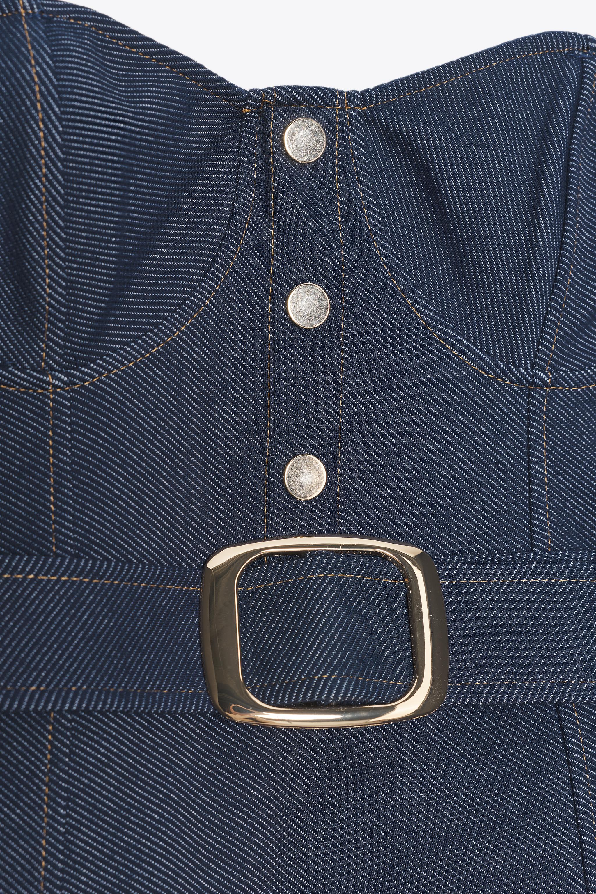 STRAPLESS BELTED DRESS